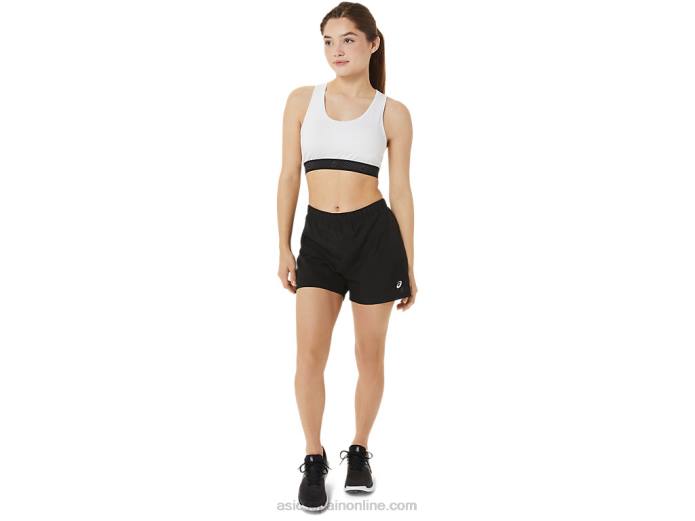 pantalones cortos de 3 pulgadas para mujer Asics 4L683457 rendimiento negro