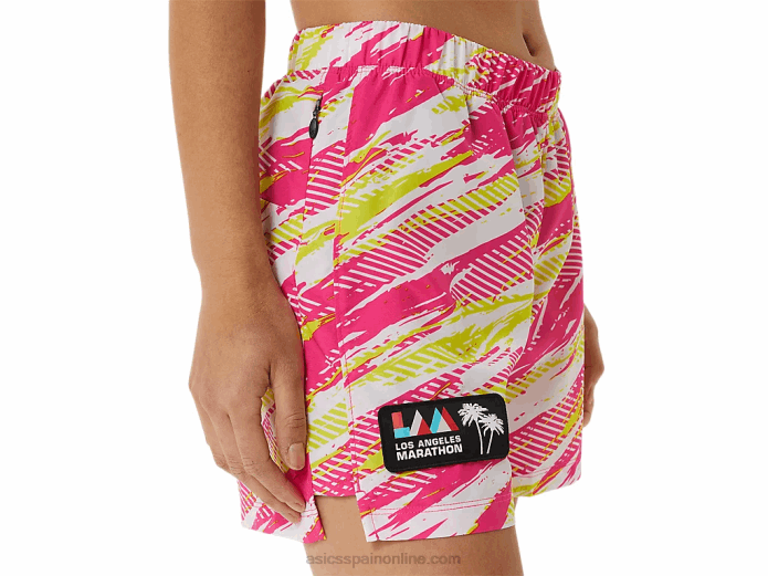 pantalones cortos de mujer de 3 pulgadas listos para usar Asics 4L683267 brillo rosa
