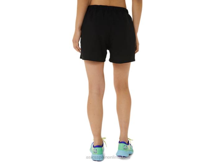 pantalones cortos de mujer de 3 pulgadas listos para usar Asics 4L683306 rendimiento negro