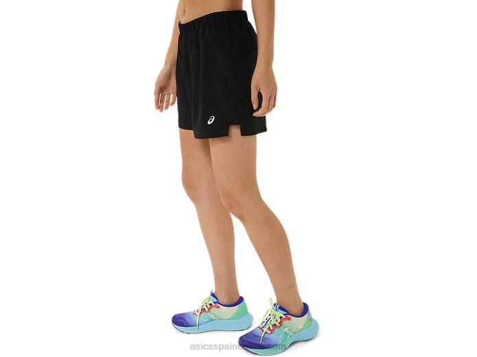 pantalones cortos de mujer de 3 pulgadas listos para usar Asics 4L683306 rendimiento negro