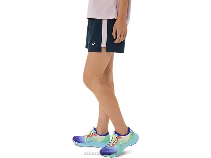 pantalones cortos de mujer de 3 pulgadas listos para usar Asics 4L683314 azul oscuro