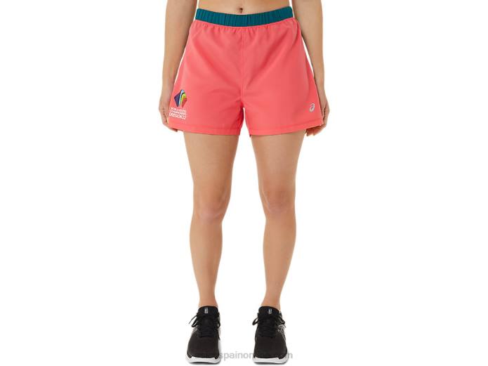 short color block de 3 pulgadas listo para usar para mujer Asics 4L683213 multi