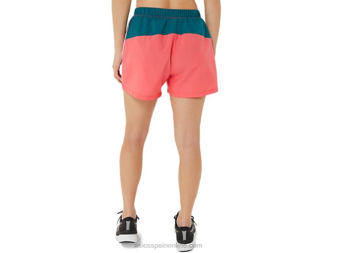 short color block de 3 pulgadas listo para usar para mujer Asics 4L683213 multi