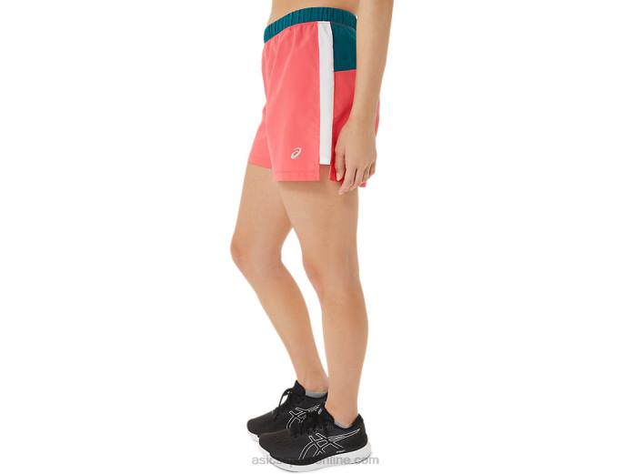 short color block de 3 pulgadas listo para usar para mujer Asics 4L683213 multi