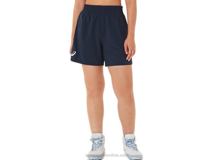 short de lucha de 2 piezas para mujer Asics 4L683802 equipo de la marina