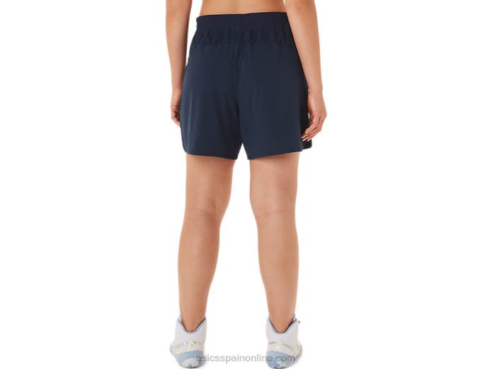 short de lucha de 2 piezas para mujer Asics 4L683802 equipo de la marina