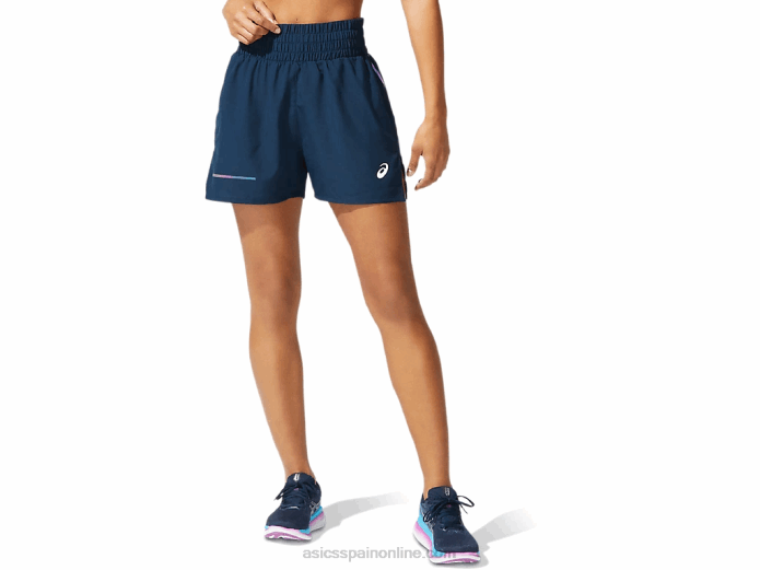 short de visibilidad mujer Asics 4L684072 azul francés