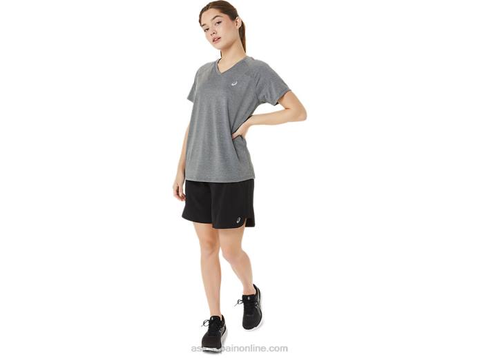 short mujer fietro 7in Asics 4L684037 rendimiento negro