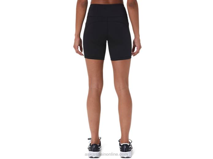 shorts de mujer pr lyte 5in con bolsillos Asics 4L682717 rendimiento negro