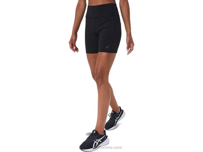 shorts de mujer pr lyte 5in con bolsillos Asics 4L682717 rendimiento negro