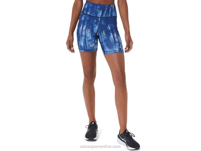shorts de mujer pr lyte 5in con bolsillos Asics 4L683115 teñido anudado gran tiburón
