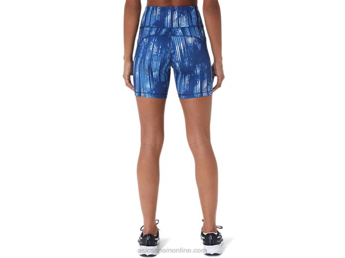 shorts de mujer pr lyte 5in con bolsillos Asics 4L683115 teñido anudado gran tiburón