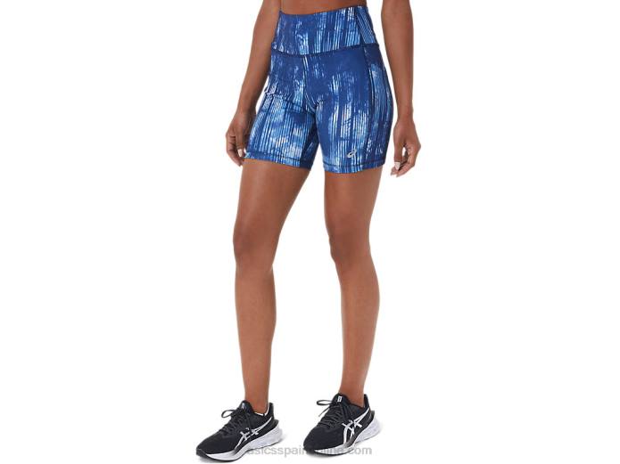 shorts de mujer pr lyte 5in con bolsillos Asics 4L683115 teñido anudado gran tiburón