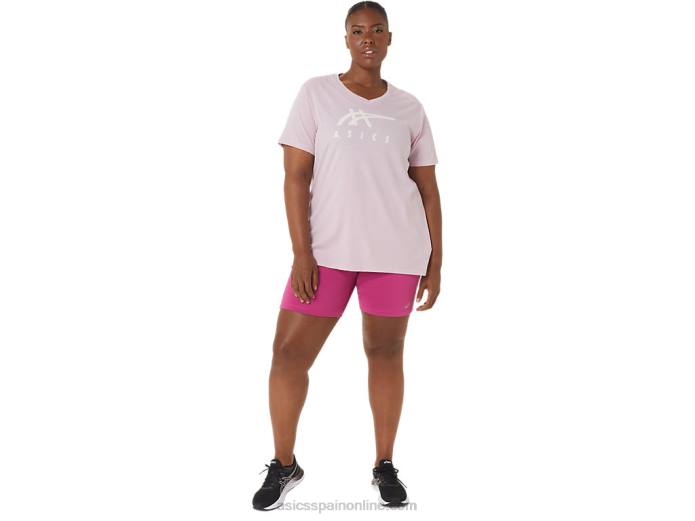 shorts de mujer pr lyte 5in con bolsillos Asics 4L683291 rojo fucsia