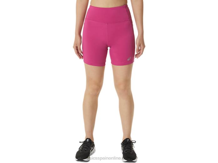 shorts de mujer pr lyte 5in con bolsillos Asics 4L683291 rojo fucsia