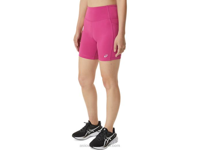 shorts de mujer pr lyte 5in con bolsillos Asics 4L683291 rojo fucsia