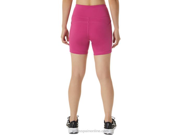 shorts de mujer pr lyte 5in con bolsillos Asics 4L683291 rojo fucsia