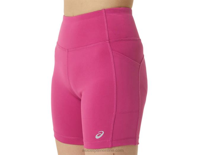 shorts de mujer pr lyte 5in con bolsillos Asics 4L683291 rojo fucsia