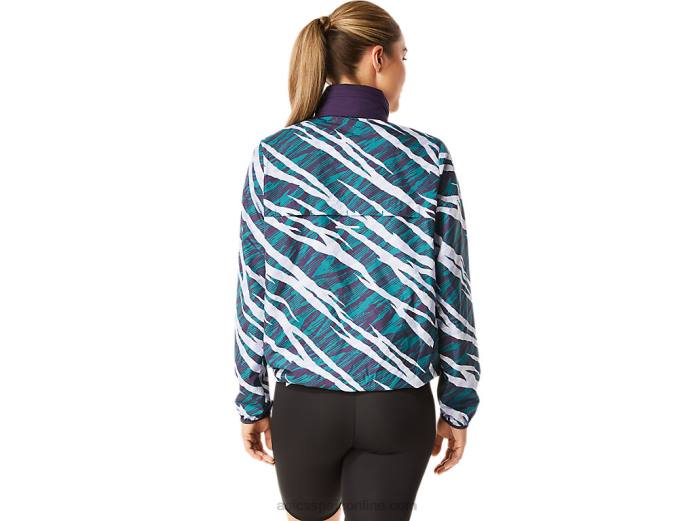 anorak camuflado salvaje mujer Asics 4L683071 pantalla de noche/pino aterciopelado