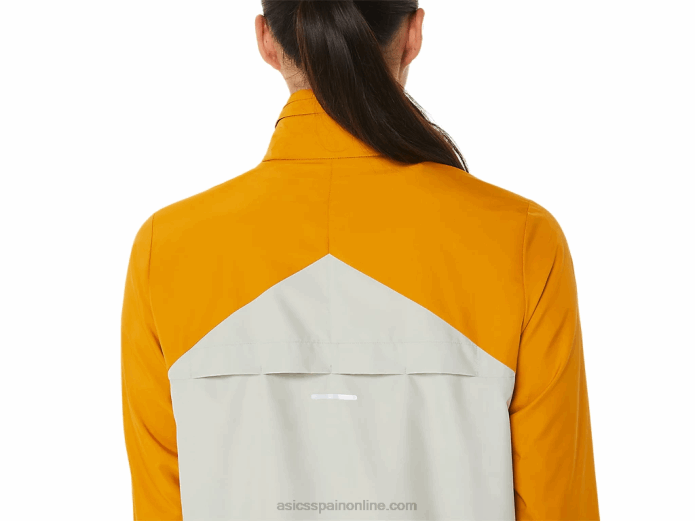 anorak fujitrail mujer Asics 4L682568 tormenta de arena/salvia ligera