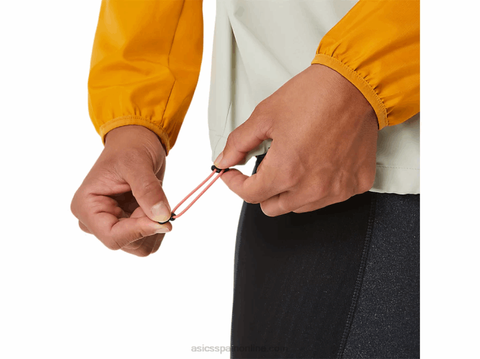 anorak fujitrail mujer Asics 4L682568 tormenta de arena/salvia ligera