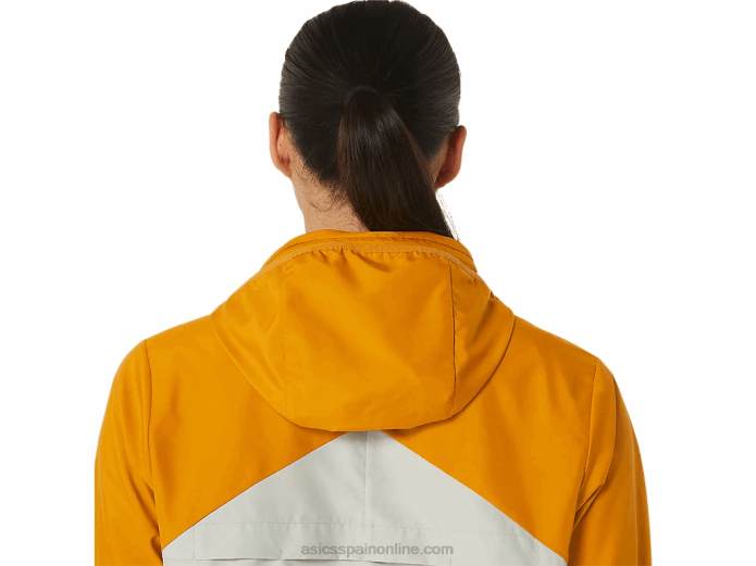 anorak fujitrail mujer Asics 4L682568 tormenta de arena/salvia ligera