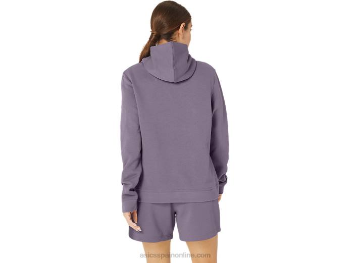 sudadera con capucha de polar Sunday sana para mujer Asics 4L682156 cuarzo violeta
