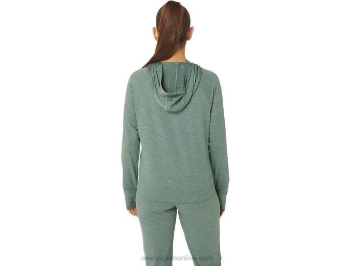 sudadera con capucha tech po 2.0 para mujer Asics 4L682153 tinte espacial de hiedra