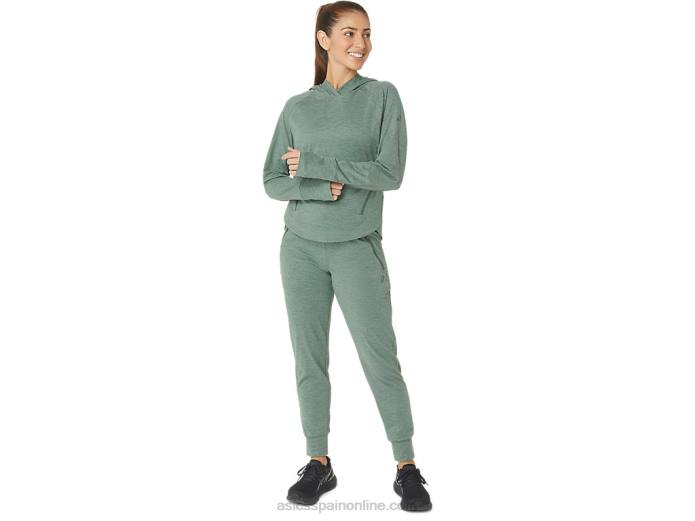 sudadera con capucha tech po 2.0 para mujer Asics 4L682153 tinte espacial de hiedra