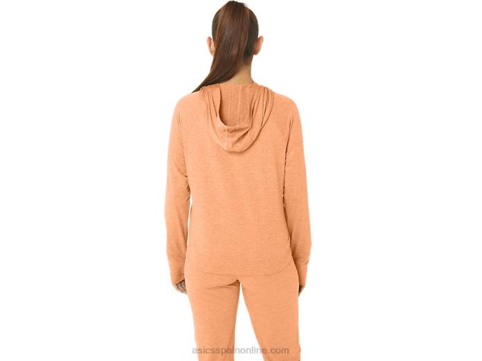 sudadera con capucha tech po 2.0 para mujer Asics 4L682350 tinte espacial de dunas de verano