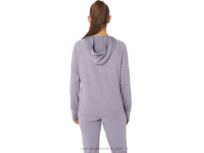 sudadera con capucha tech po 2.0 para mujer Asics 4L682351 tinte espacial violeta anochecer