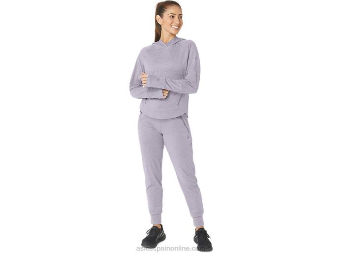 sudadera con capucha tech po 2.0 para mujer Asics 4L682351 tinte espacial violeta anochecer