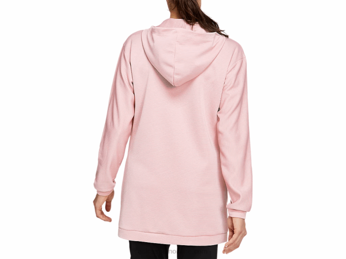 sudadera con capucha y cremallera completa de polar thermopolis para mujer Asics 4L684143 jengibre durazno