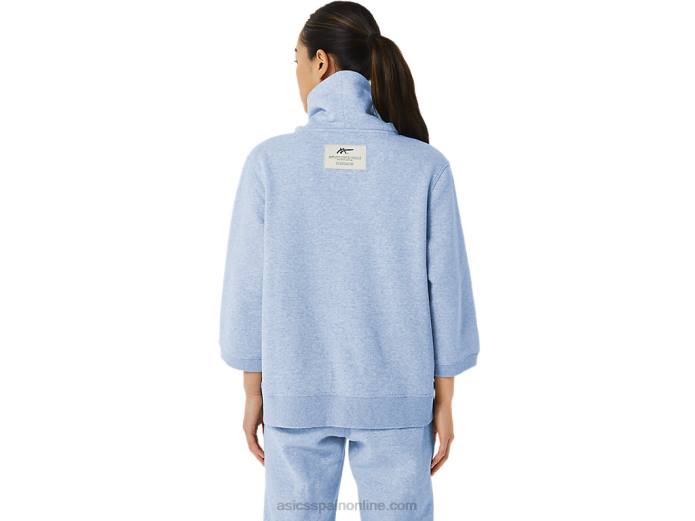 w Sunday sana capucha de vellón Asics 4L682841 cielo suave brezo