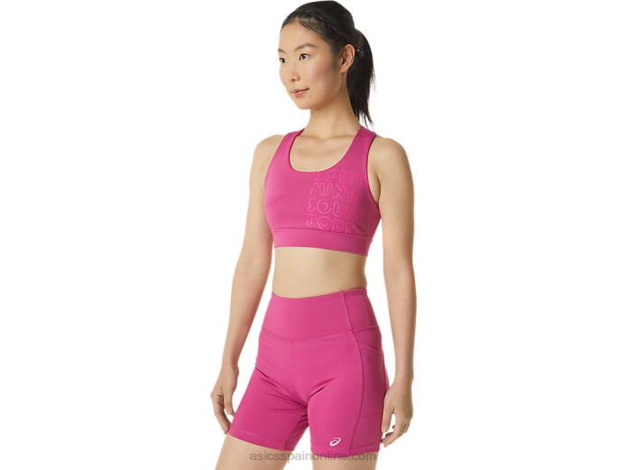 sostén pr lyte mujer Asics 4L683292 rojo fucsia/rosa glo
