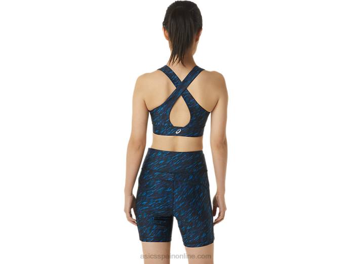 sostén pr lyte mujer Asics 4L683295 impresión de sombra nocturna/lago