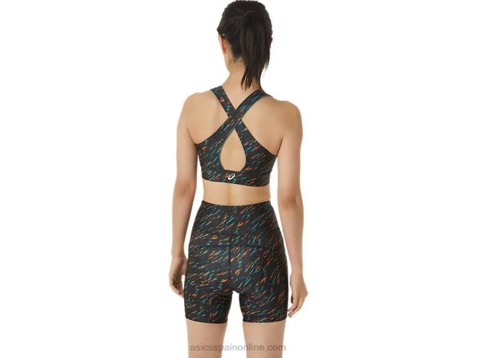 sostén pr lyte mujer Asics 4L683297 sombra de noche/estampado de salvia