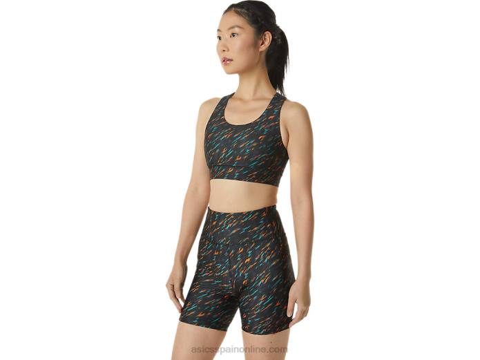 sostén pr lyte mujer Asics 4L683297 sombra de noche/estampado de salvia