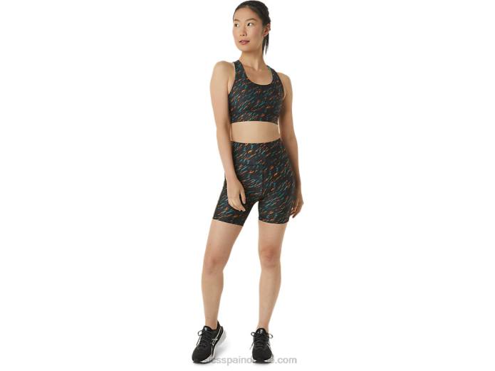 sostén pr lyte mujer Asics 4L683297 sombra de noche/estampado de salvia