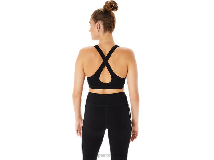 sujetador básico de entrenamiento para mujer Asics 4L682298 rendimiento negro
