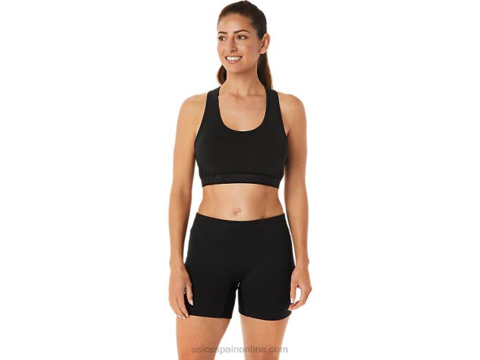 sujetador con relleno circuit ii para mujer Asics 4L682875 rendimiento negro