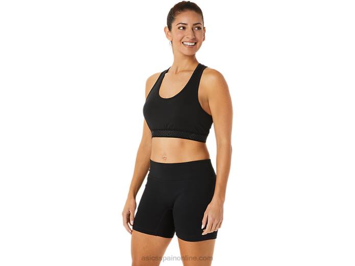 sujetador con relleno circuit ii para mujer Asics 4L682875 rendimiento negro