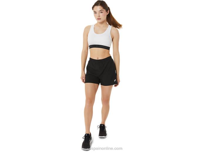 sujetador con relleno circuit ii para mujer Asics 4L682953 blanco brillante/negro