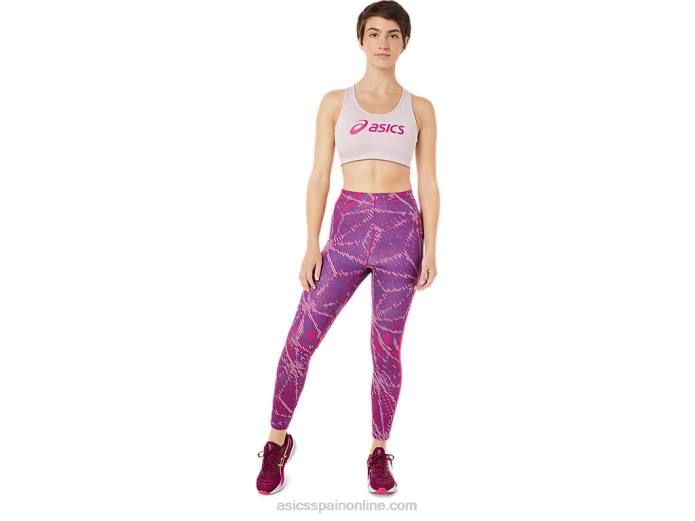 sujetador con relleno de mujer Asics 4L683315 rosa claro/rojo fucsia