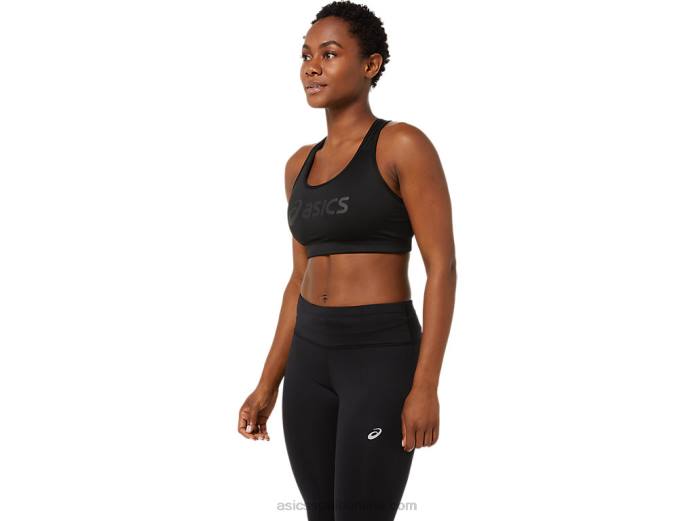sujetador con relleno de mujer Asics 4L683565 rendimiento negro