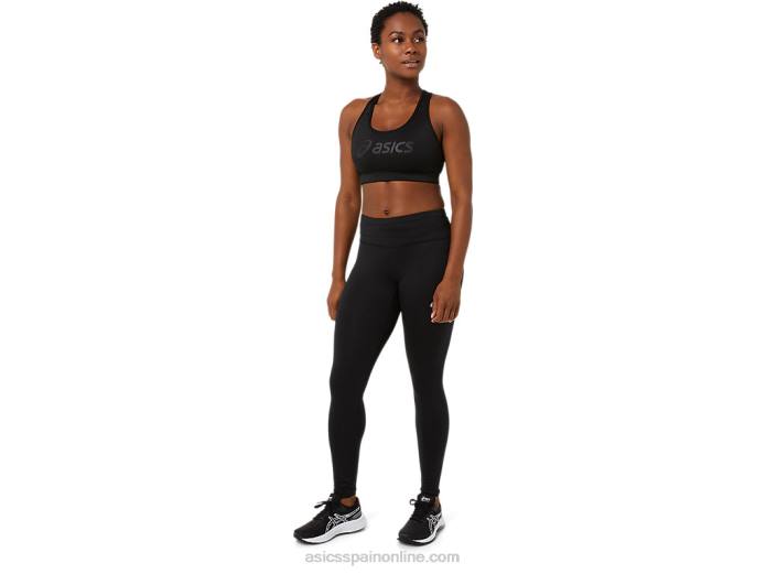sujetador con relleno de mujer Asics 4L683565 rendimiento negro