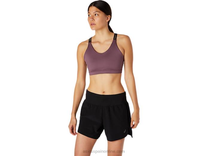 sujetador espalda cruzada mujer 2.0 Asics 4L682747 uva/negro rendimiento