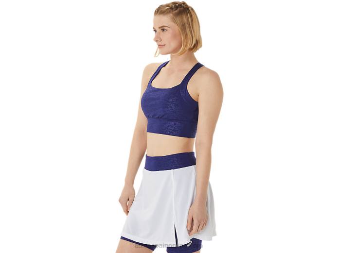 sujetador estampado new strong 92 para mujer Asics 4L683011 japón cepillado realce buceo azul