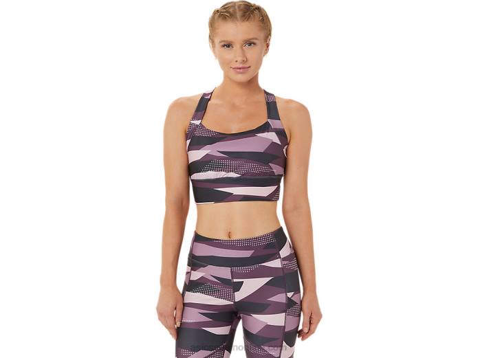 sujetador estampado new strong 92 para mujer Asics 4L683337 estampado apenas rosa