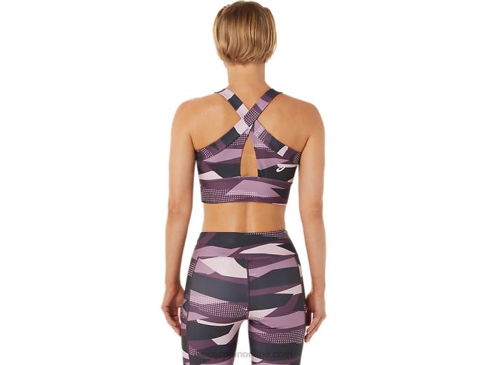 sujetador estampado new strong 92 para mujer Asics 4L683337 estampado apenas rosa
